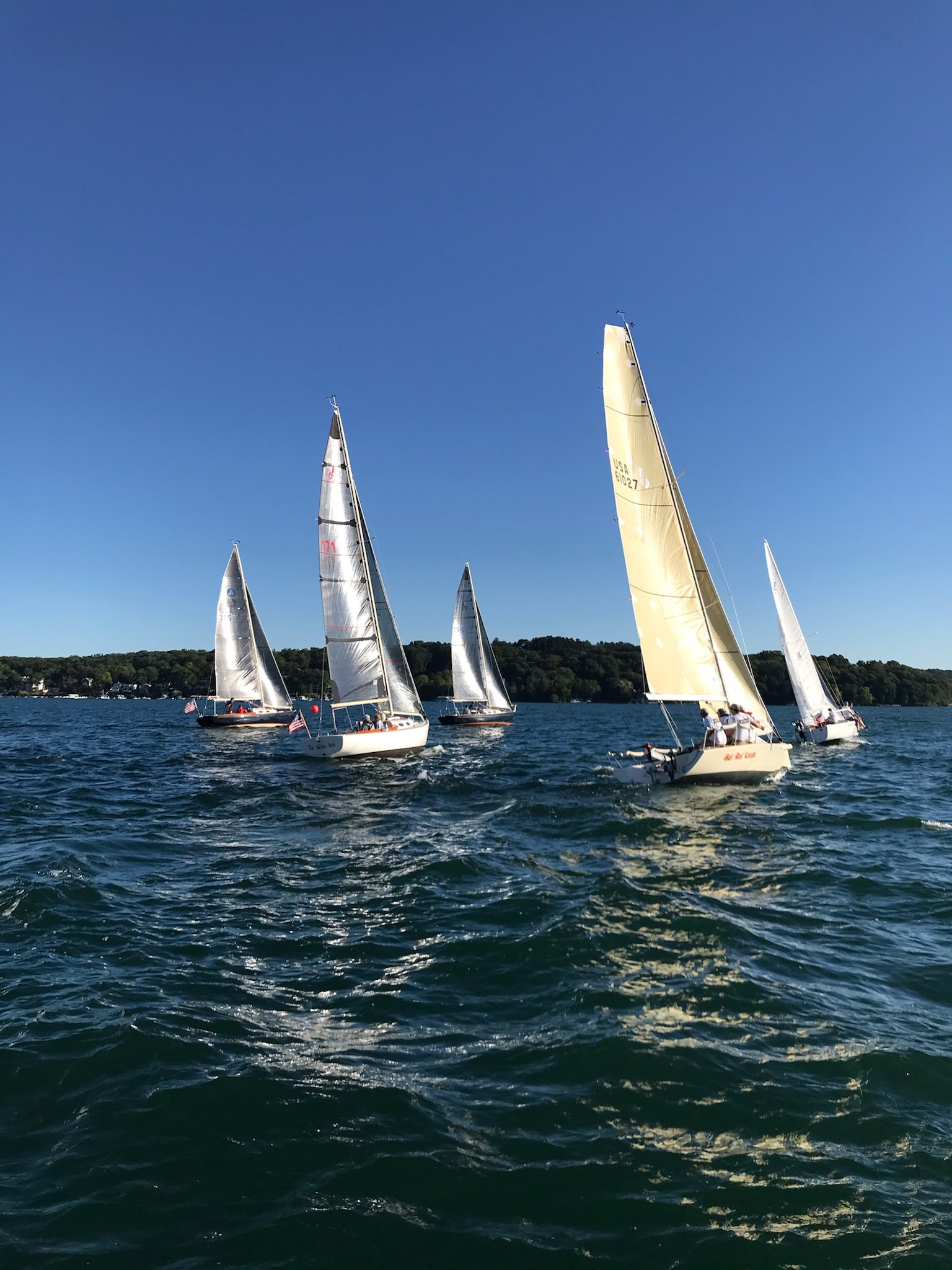 GLKC sailboat racing on Geneva Lake